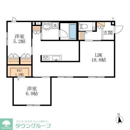 CRESTA神山の物件間取画像